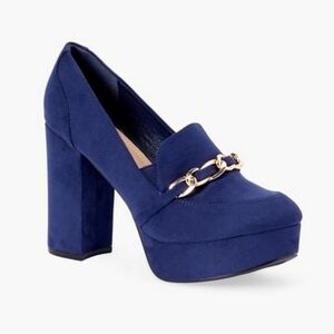 Nwot! JustFab Adele Chain Detail Platform Pump Heels Shoes